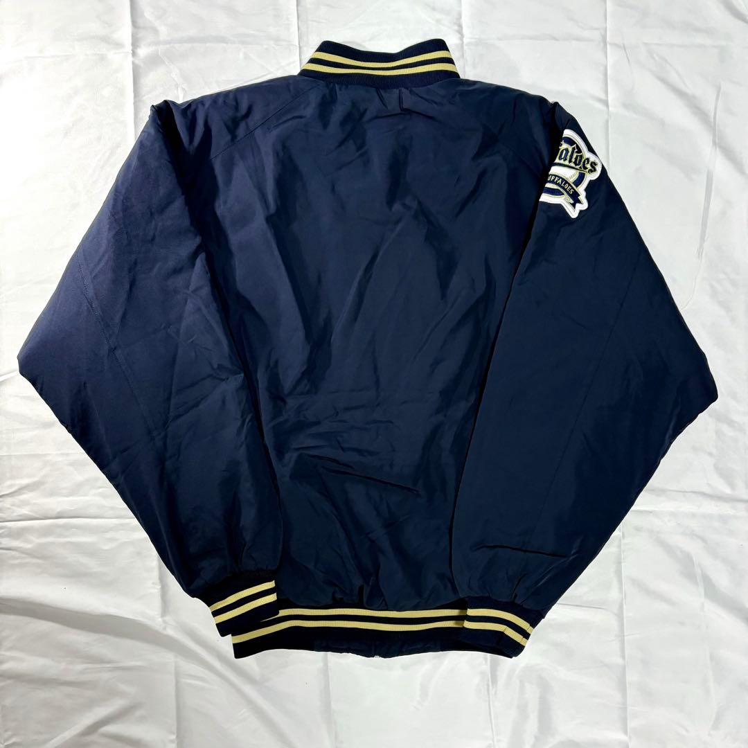 Mizuno オリックス・バファローズ 中綿ジャケット L ネイビー 刺繍ロゴ