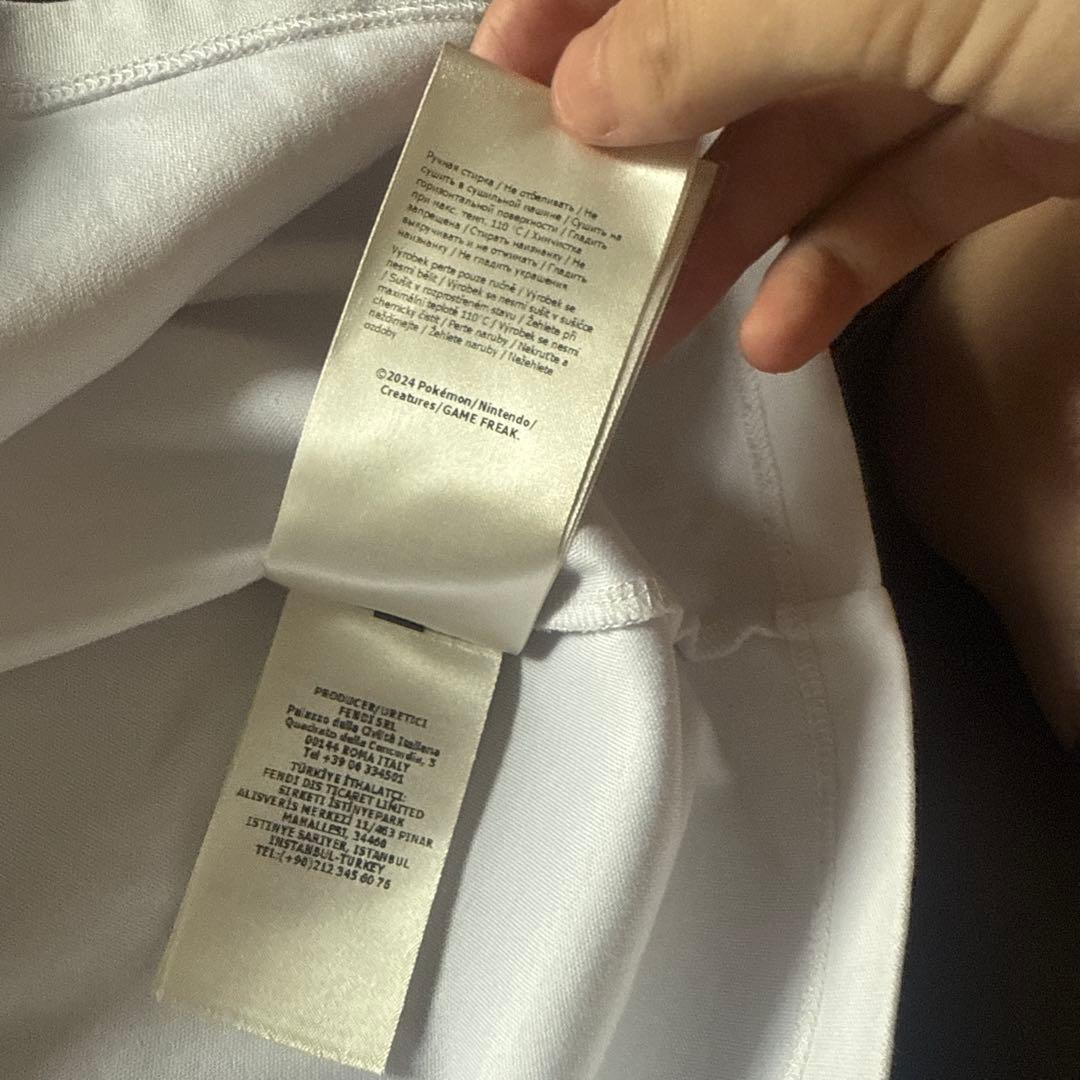 FENDI ポケモンコラボ カイリュープリント Tシャツ