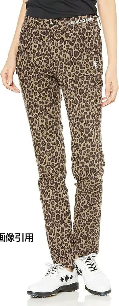 PEARLY GATES ヒョウ柄ゴルフパンツ サイズS ストレッチ素材