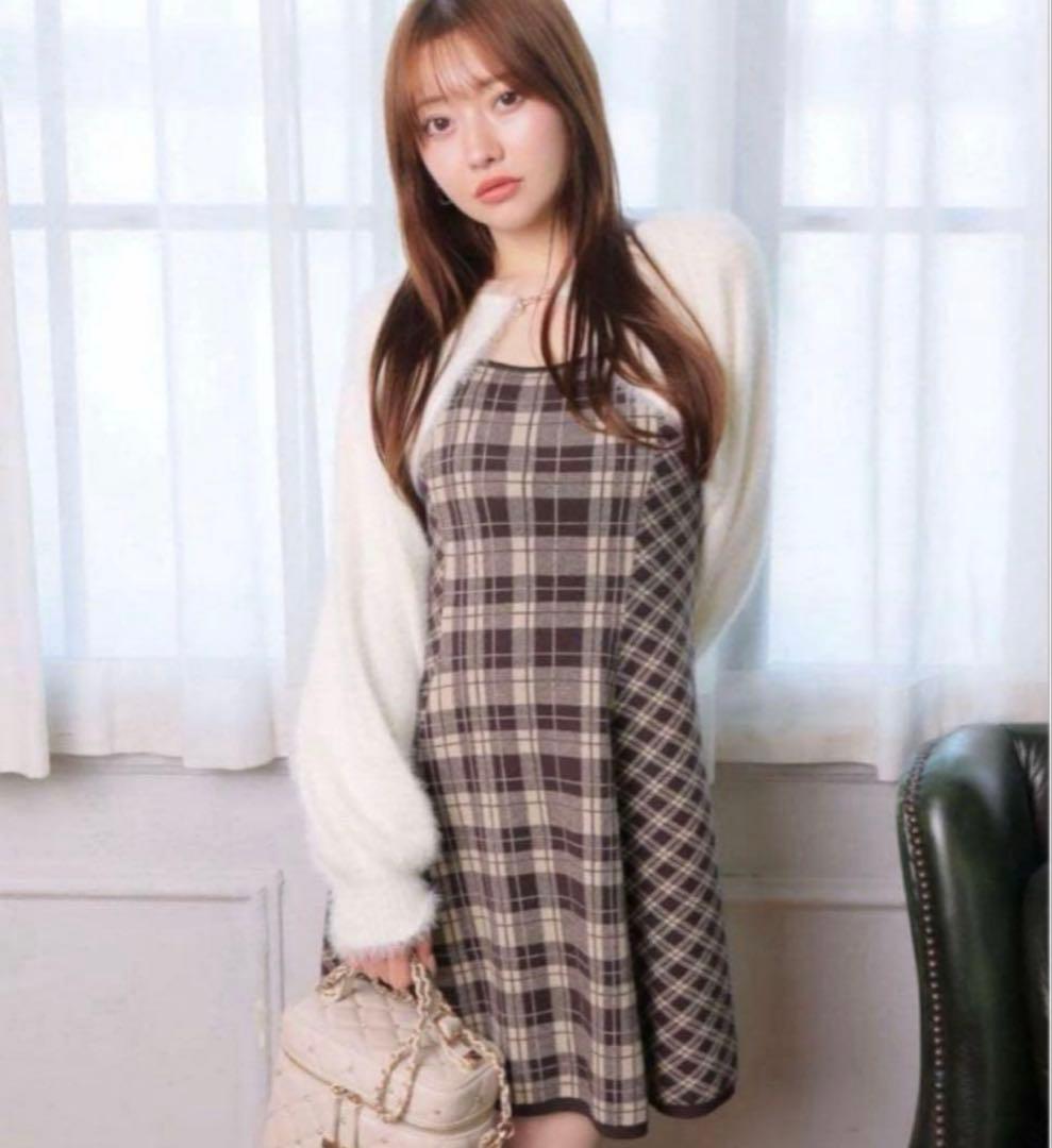 LIP SERVICE フェザーチェックアンサンブル