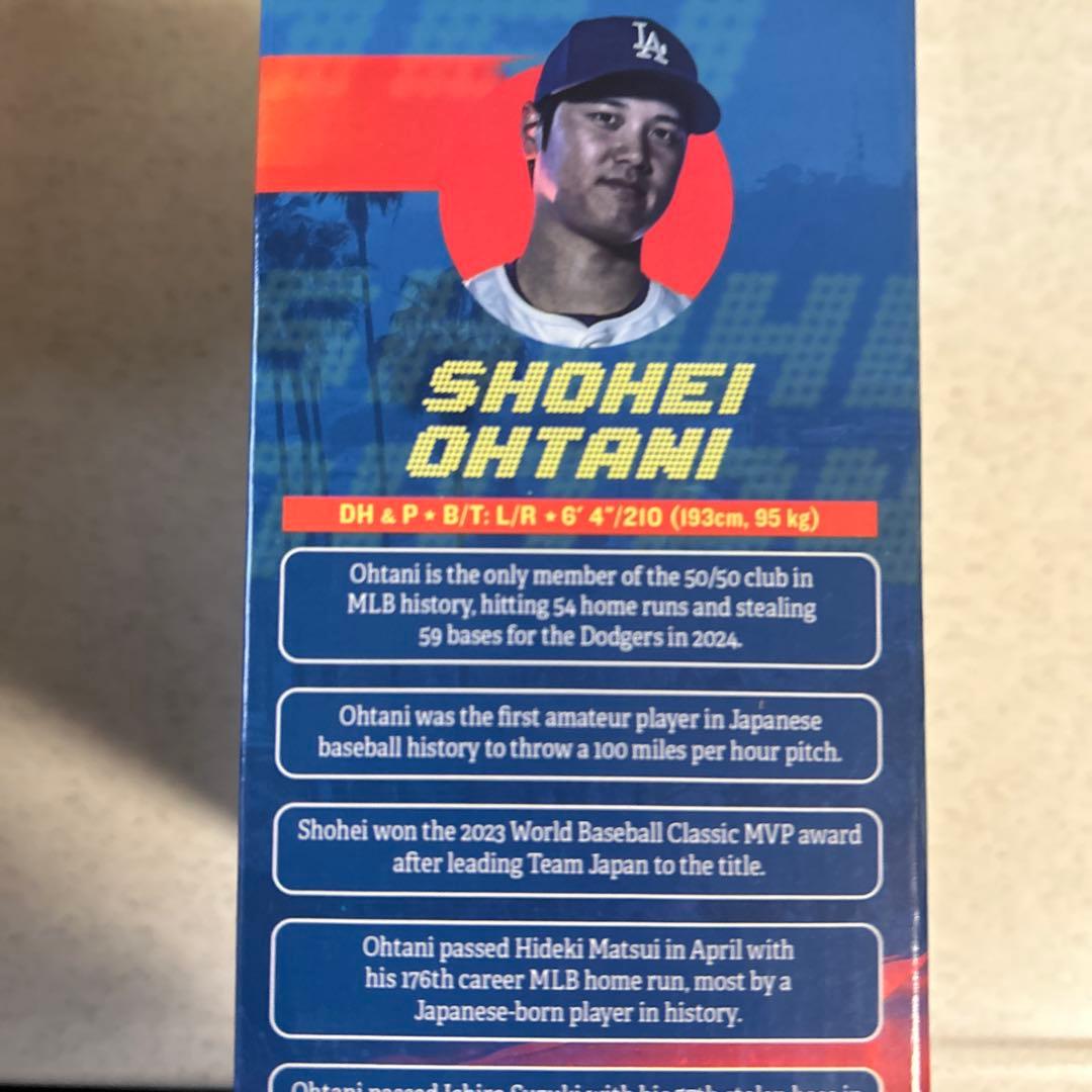 大谷'77、、翔平 ボブルヘッド フィギュア記録達成ドジャース記念品正規品