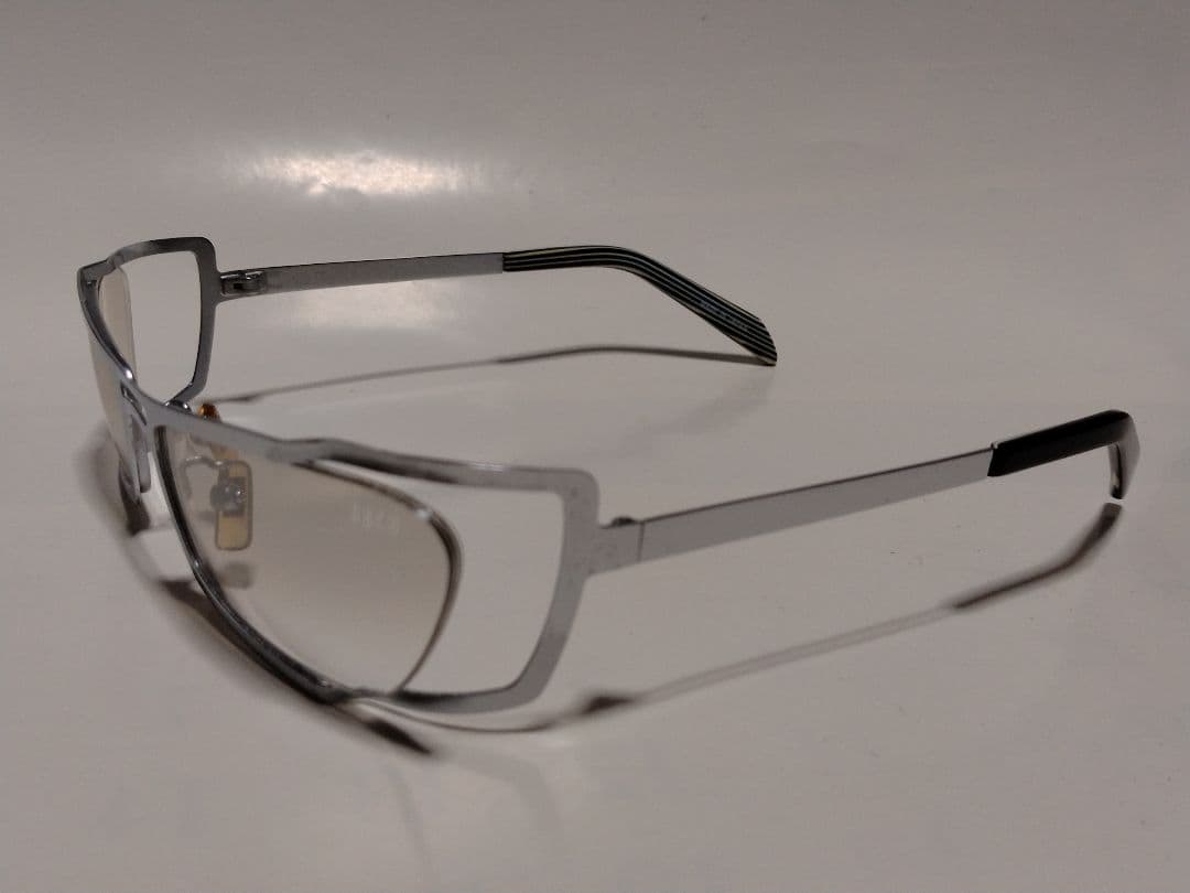 BBCO ビビコ　スポーツサングラス シルバー 角型