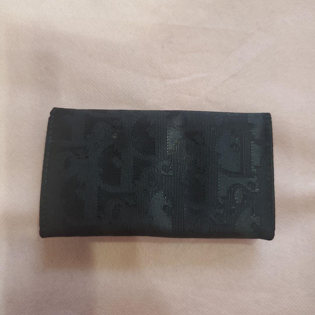 クリスチャン　ディオール　トロッター柄　6連キーケース　ブラック