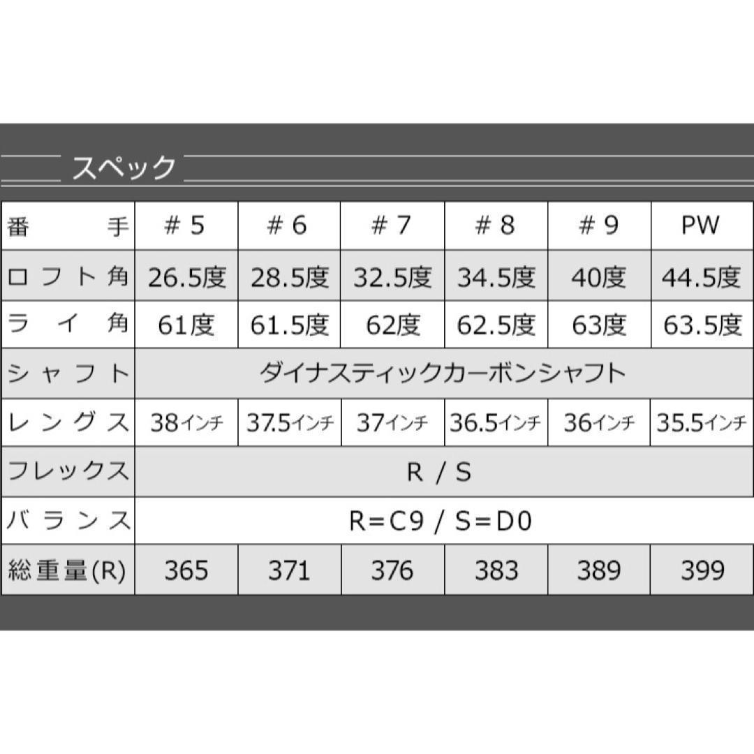 ◆新品激安6本◆番手を超えた激飛び性能! ダイナミクス アイアン 5〜PWセット