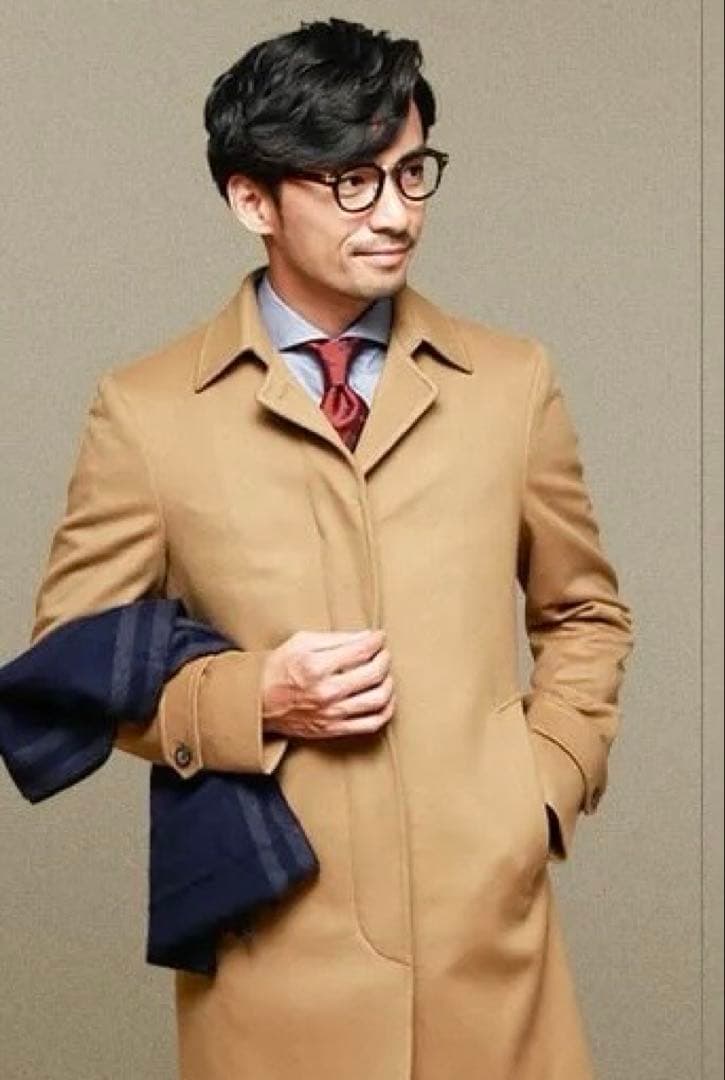 NEWYORKER berkley ステンカラーコート　カシミヤ混ビーバー