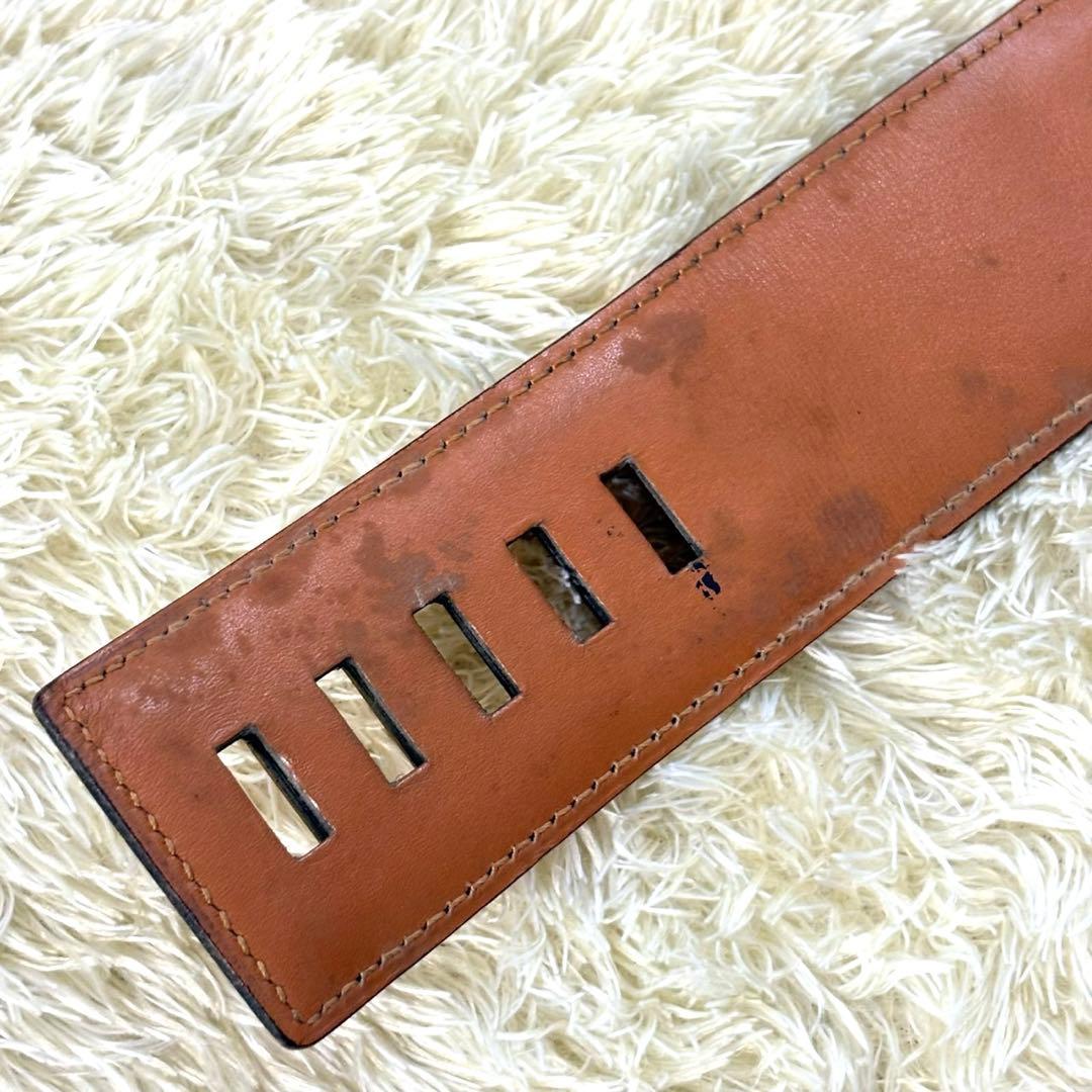 エルメス　HERMES ベルト　コリエドシアン　ベルト　レザー　スタッズ