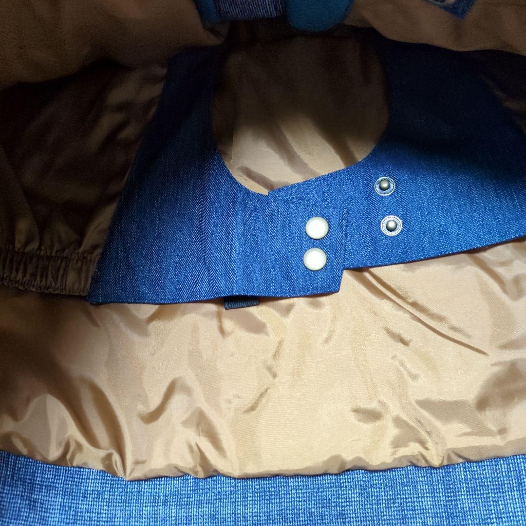 ROXY　スノボウェア　上下セット　Ｍ　ボーダー　デニム風　ビブパンツ