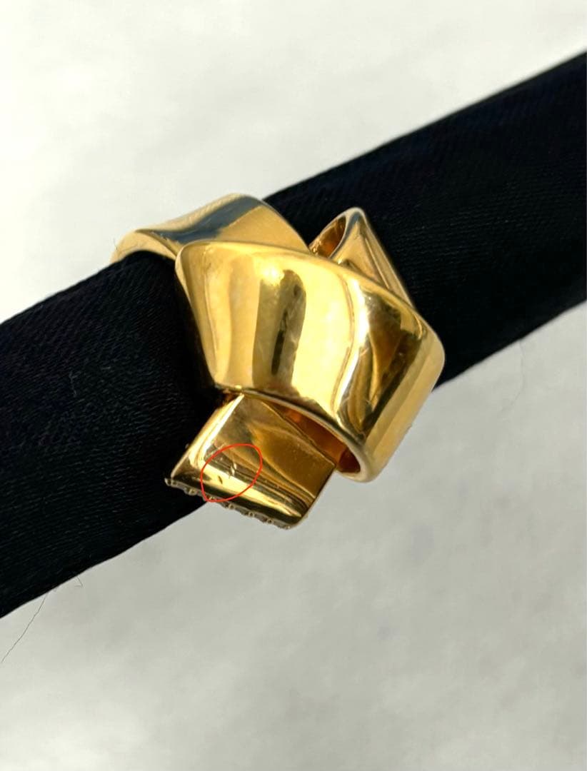 NOEUD U】 ヌゥユゥ Diamond rubans Lien ring