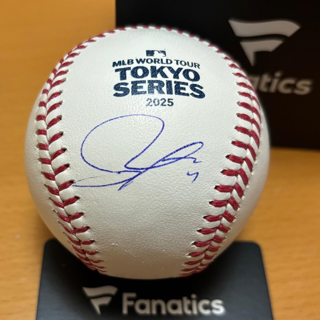 佐々木朗希 直筆サインボール 保証 MLB東京シリーズ FANATICS/MLB