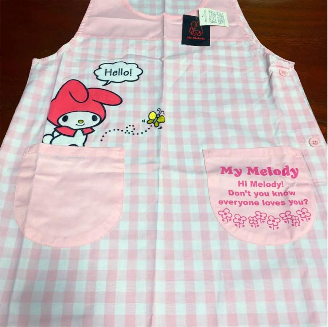 保育士エプロン】マイメロディ マイメロ 新品 未使用 タグ付き 訳あり