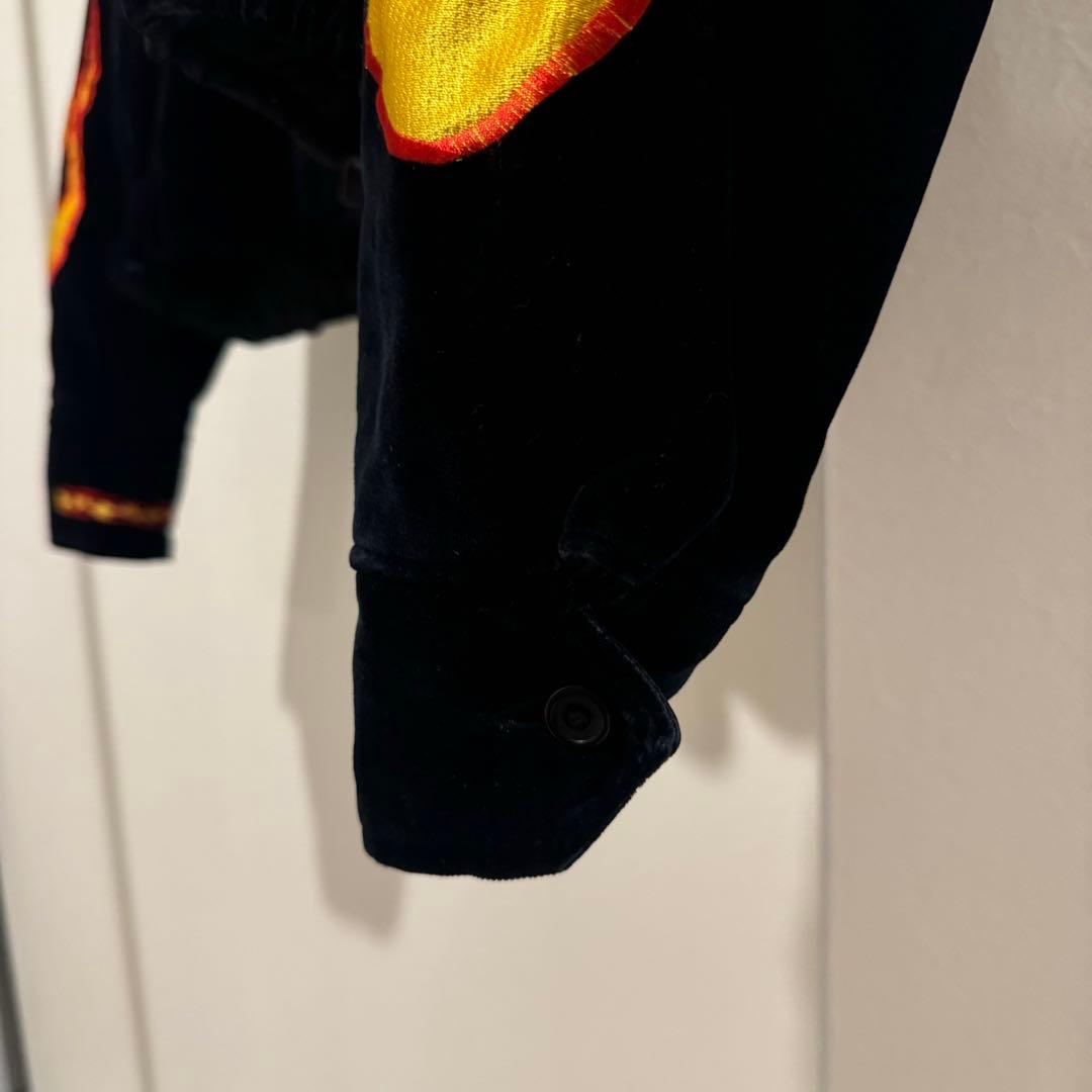 レア〉Harley-Davidson フレイム刺繍ベロアジャケット - メルカリ