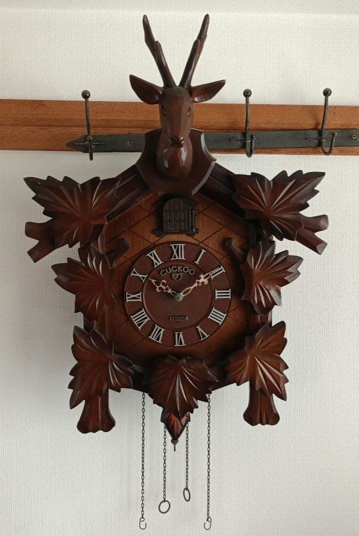 ジャンク品】シチズン 鳩時計 鹿 - メルカリ