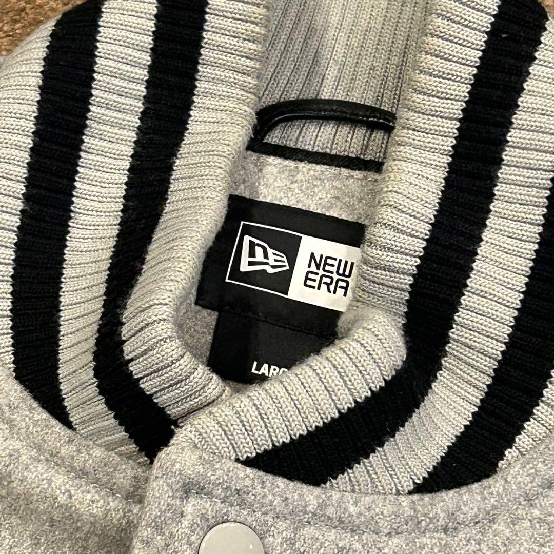 最終価格　ニューエラ スタジャン　Lサイズ　グレー/ブラック　山羊革　ゴート