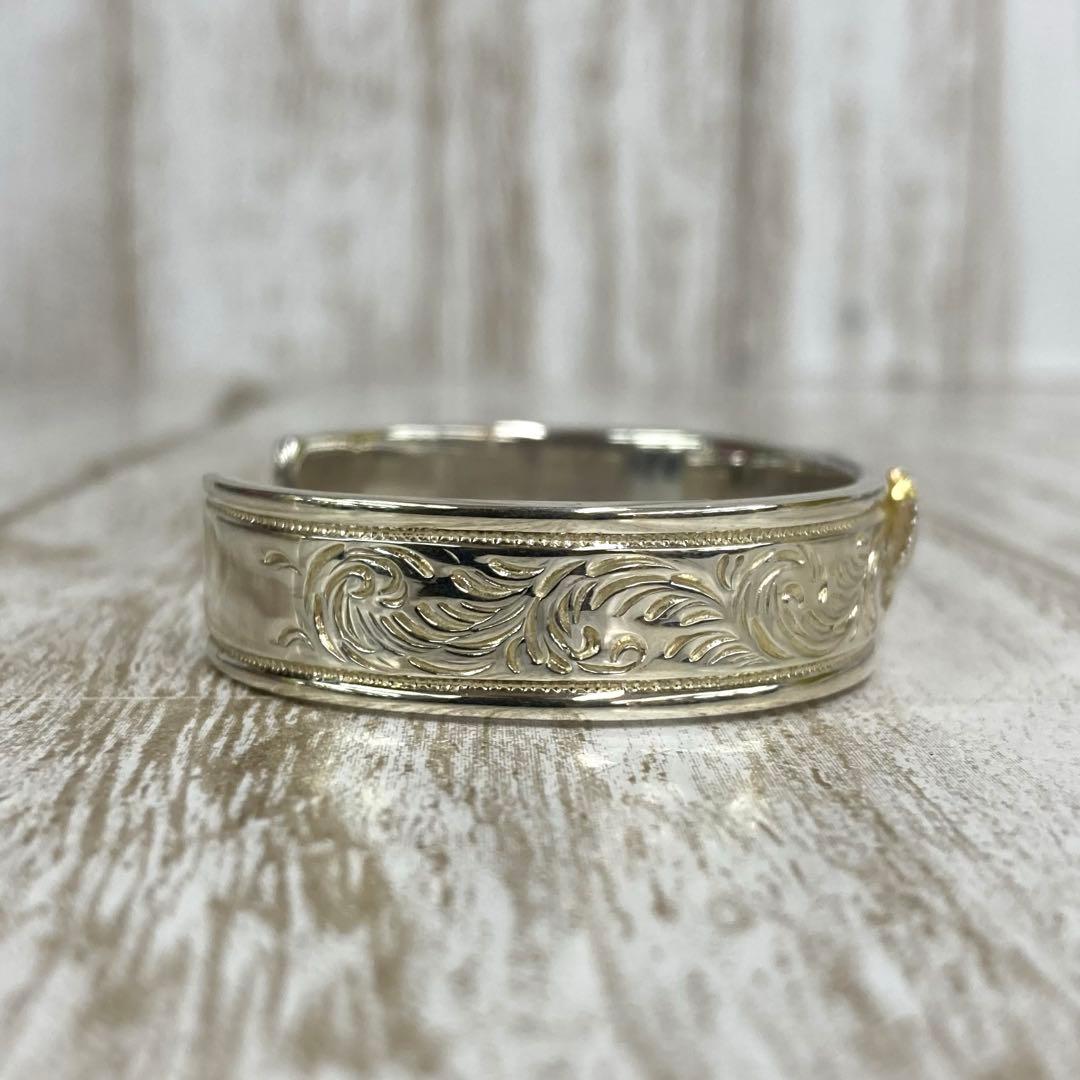 ra-2321) アリゾナフリーダム 頭金イーグル 唐草 スタンプ バングル