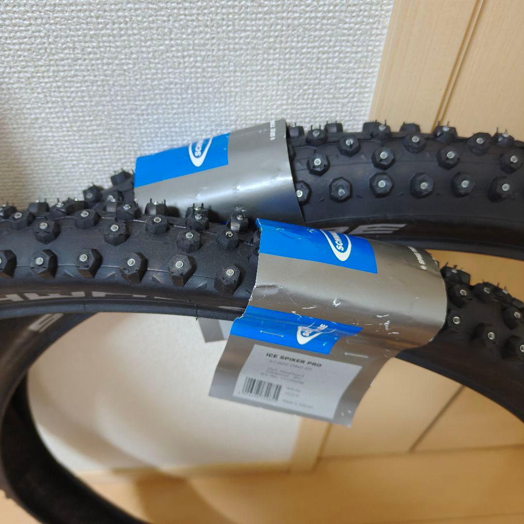 新品未使用 2本 SCHWALBE Ice Spiker Pro 29x2.25