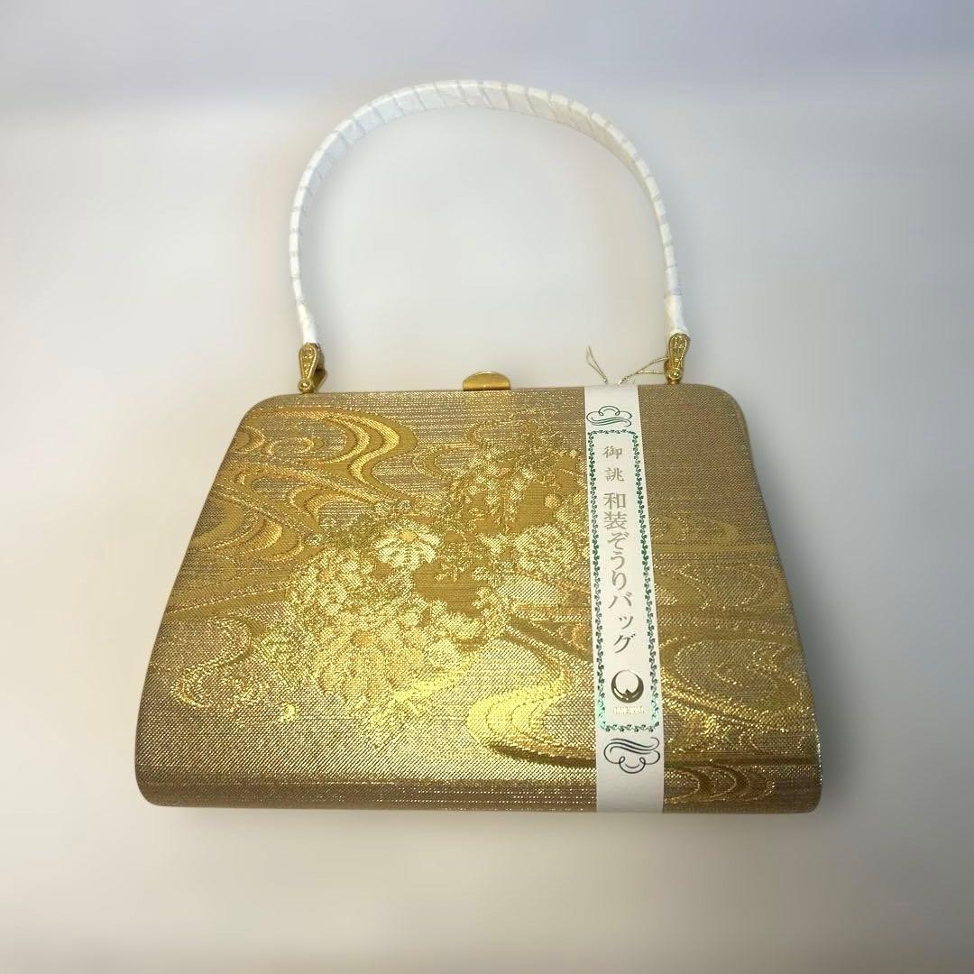 本金佐賀錦　和バッグ　草履セット売り　オリジナル　未使用品