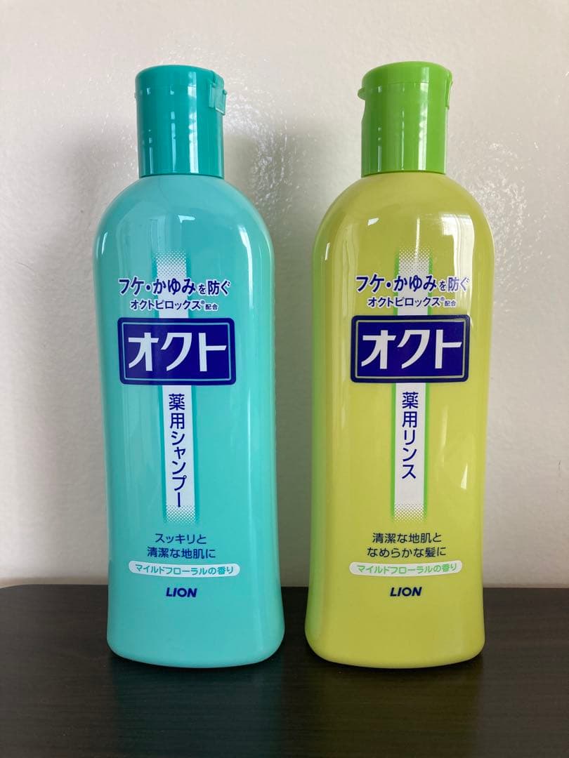 一度のみ使用＊ オクト 薬用 シャンプー + リンス 本体 セット - メルカリ