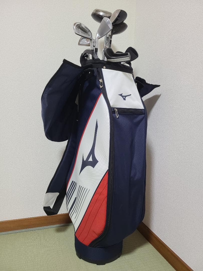 ミズノ13本フルセット（キャディバッグ付き）