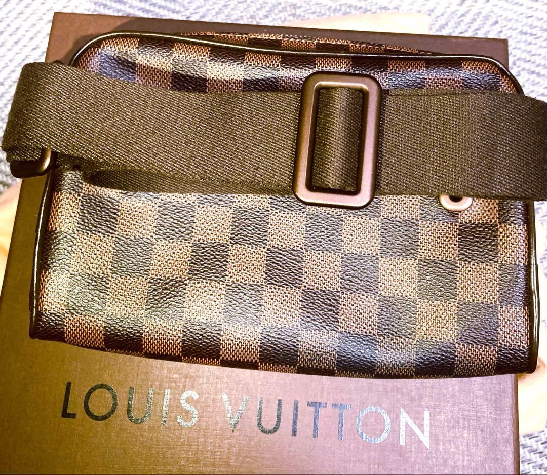 雪華　ルイヴィトン ダミエ ブルックリン ウエストバッグ N41101