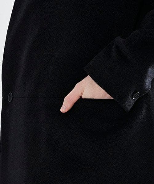 【ETHOSNES】STUDIOUS別注　ノーカラーチェスターコート