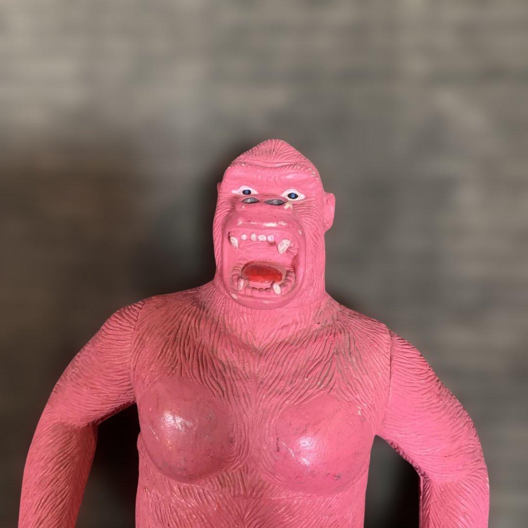 超希少❗️ビックサイズ　ピンク キングコングフィギュア　ソフビ