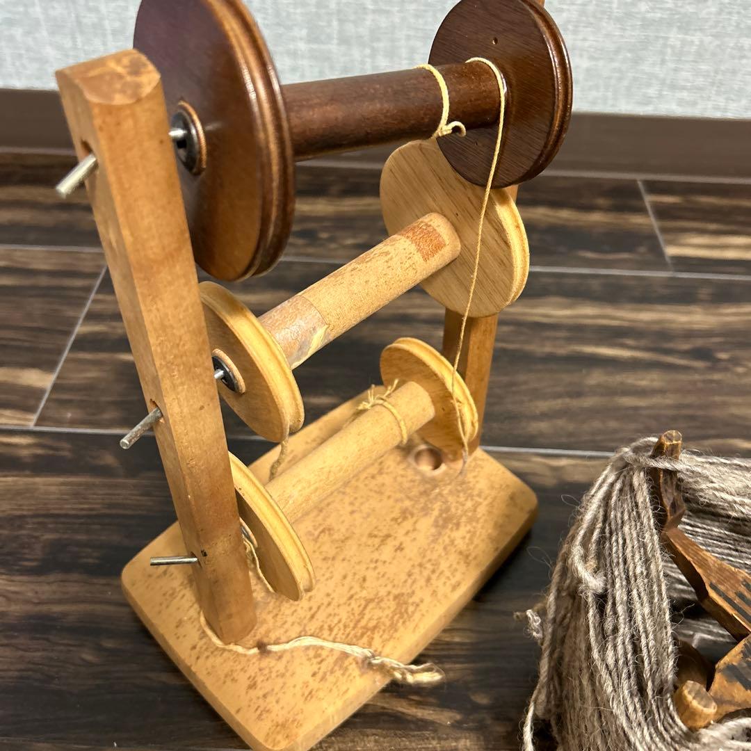 Ashford 木製糸車 糸巻 糸紡ぎ機 糸紡ぎ車 手紡ぎ機 紡毛機 羊毛 白木