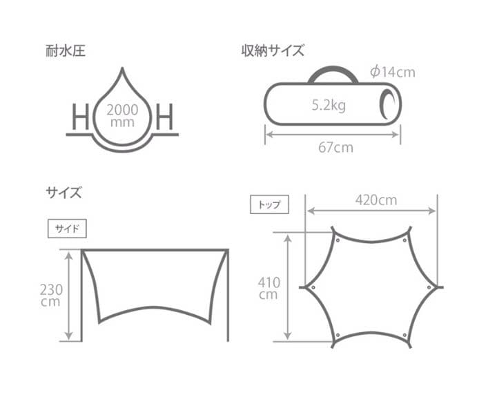 いつかのタープ　ＤＯＤ　ブラック　新品未使用未開封