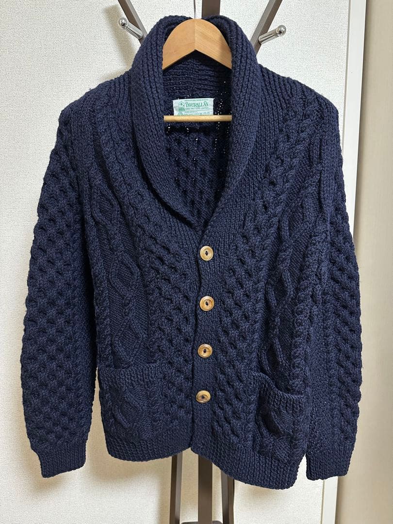【INVERALLAN】インバーアラン ショールカラーカーディガン