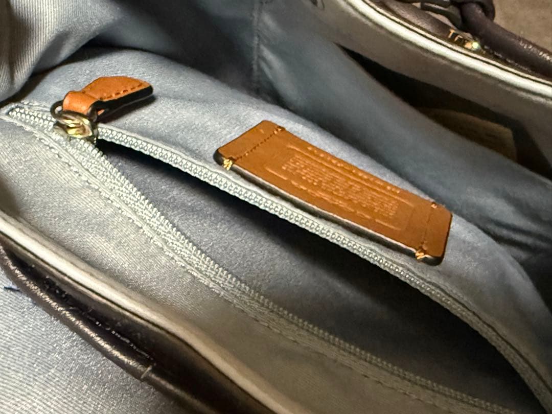 24時間以内発送　COACH デニムリュック ネイビー バックパック