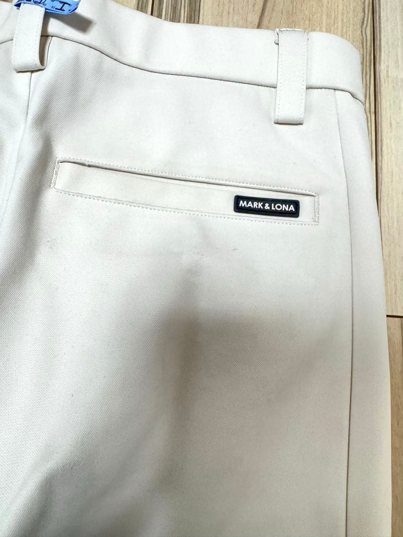MARK & LONA ゴルフパンツ ホワイト　白パン　サイズ46 美品