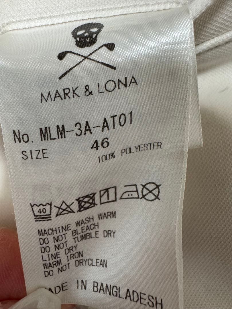 MARK & LONA ゴルフパンツ ホワイト　白パン　サイズ46 美品