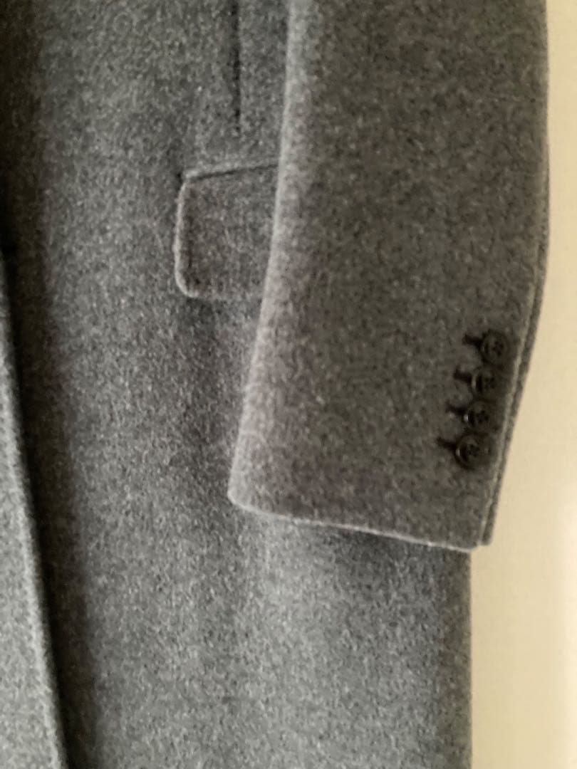 美品！お値下げ！デザインワークスグレー ウール チェスターコート