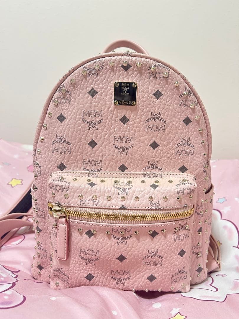 MCM リュック パウダーピンク - メルカリ