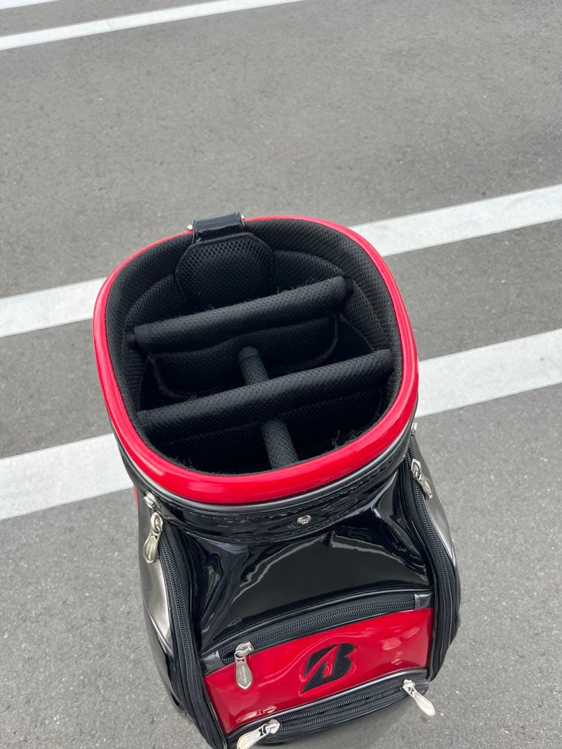 BRIDGESTONE GOLF キャディバッグ 黒赤