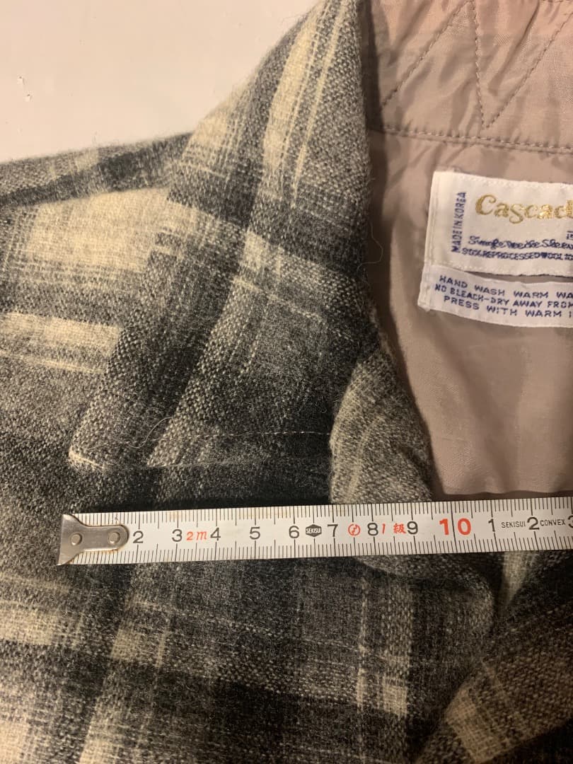 FJユウチューブ紹介同品］70s Cascade オンブレウールシャツ M 黒