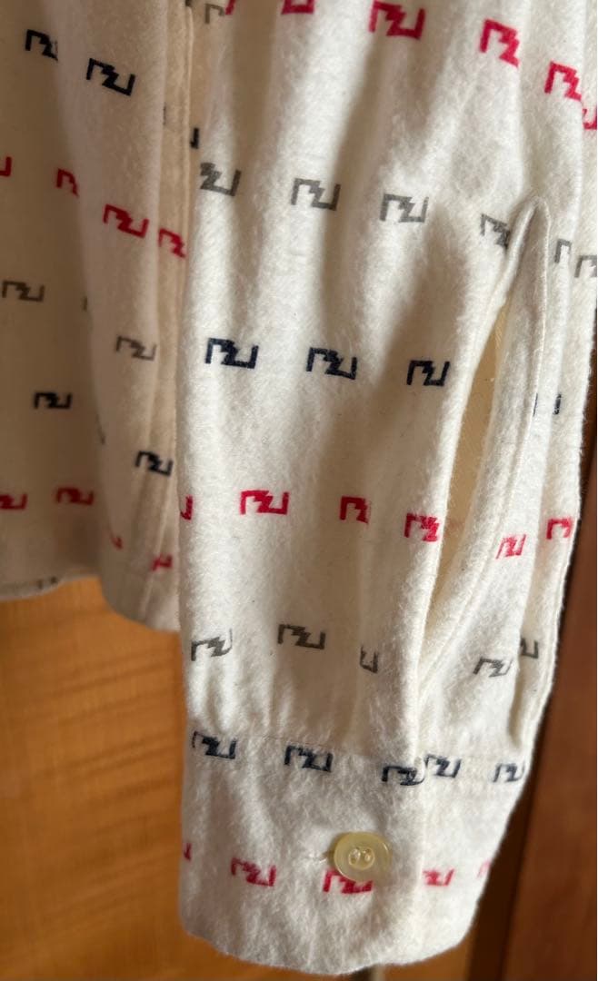 Greaseville 幾何学模様 ネルシャツ S ロカビリー