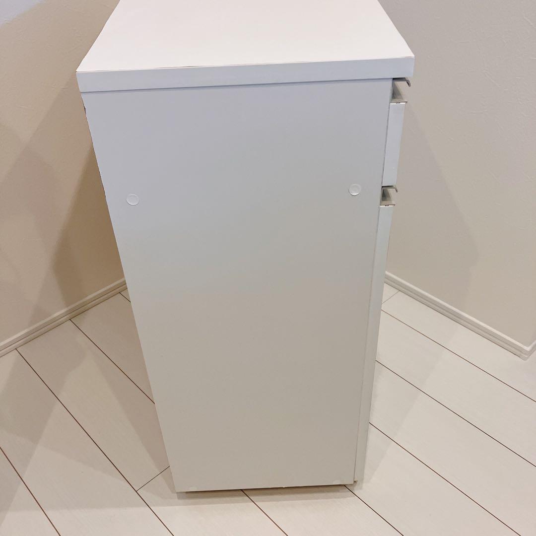 完成品 ニトリ 分別ペール付きキッチンボード ゴミ箱 ペールカウンター ホワイト