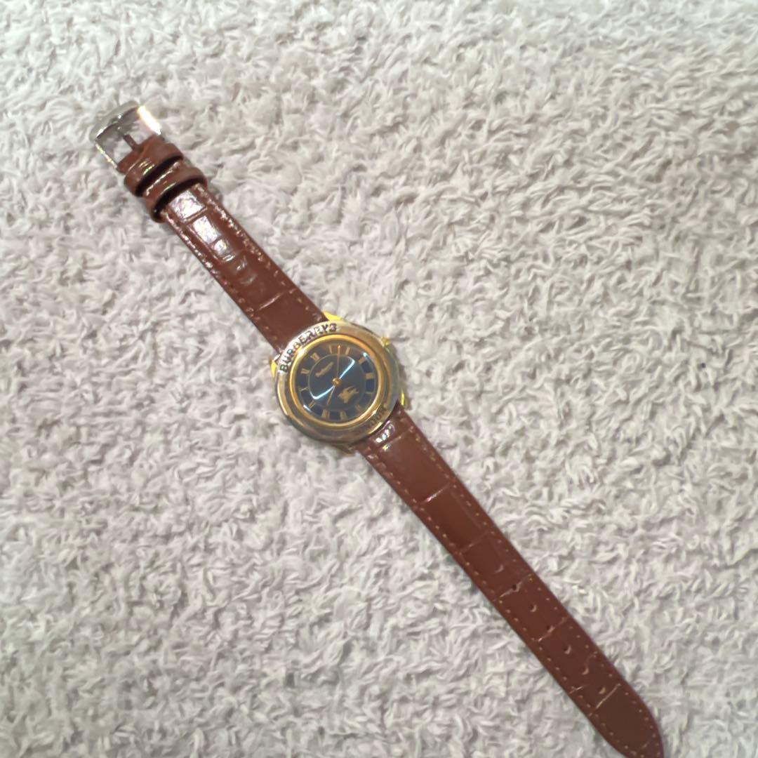 BURBERRY アナログ腕時計 ブラウン - メルカリ