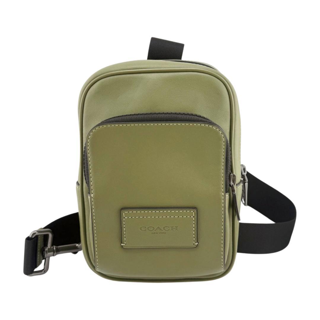 ✨美品✨COACH コーチ レーサー スリングパック ボディバッグ グリーン