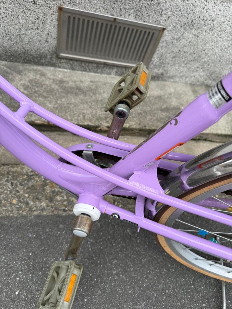 ラベンダーカラー 自転車キッズ　22cm