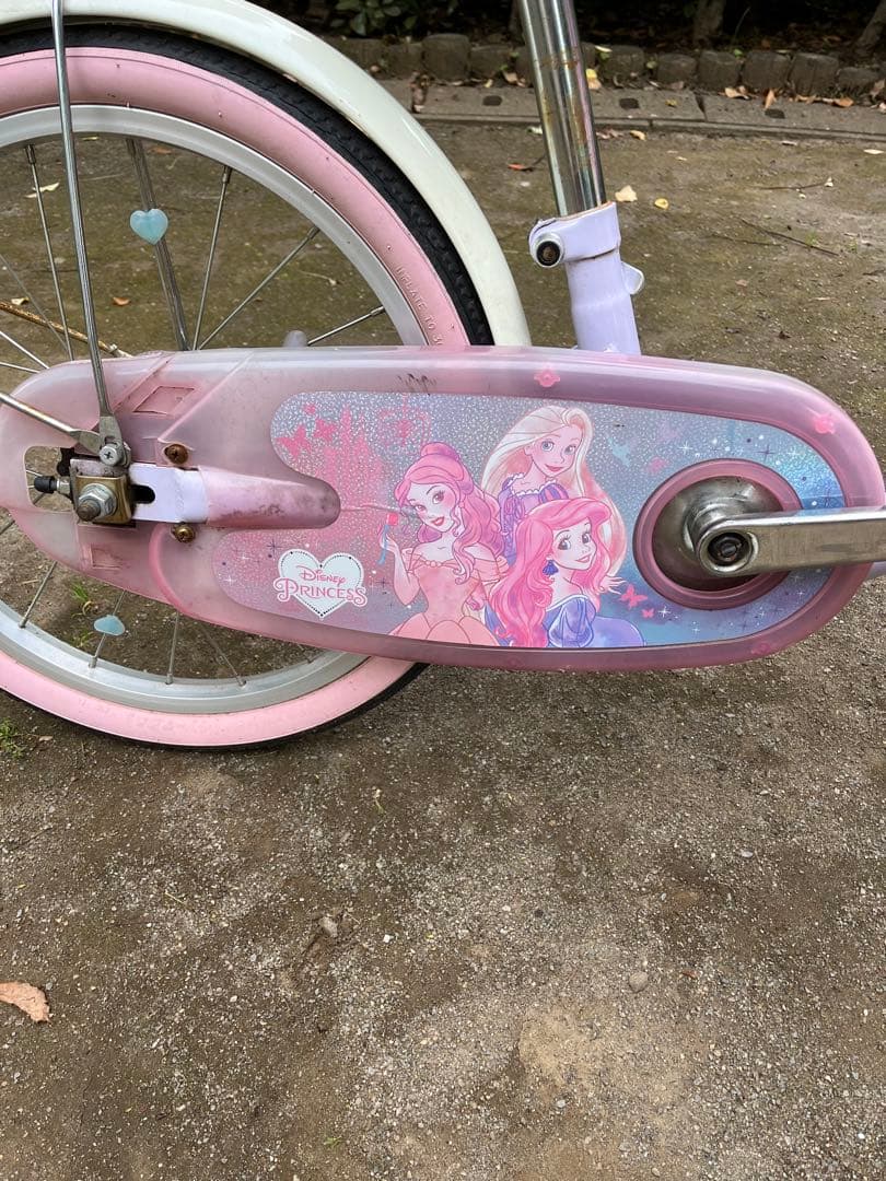 【6/18まで出品】幼児用自転車 ピンク プリンセス 18インチ　ヘルメット付き