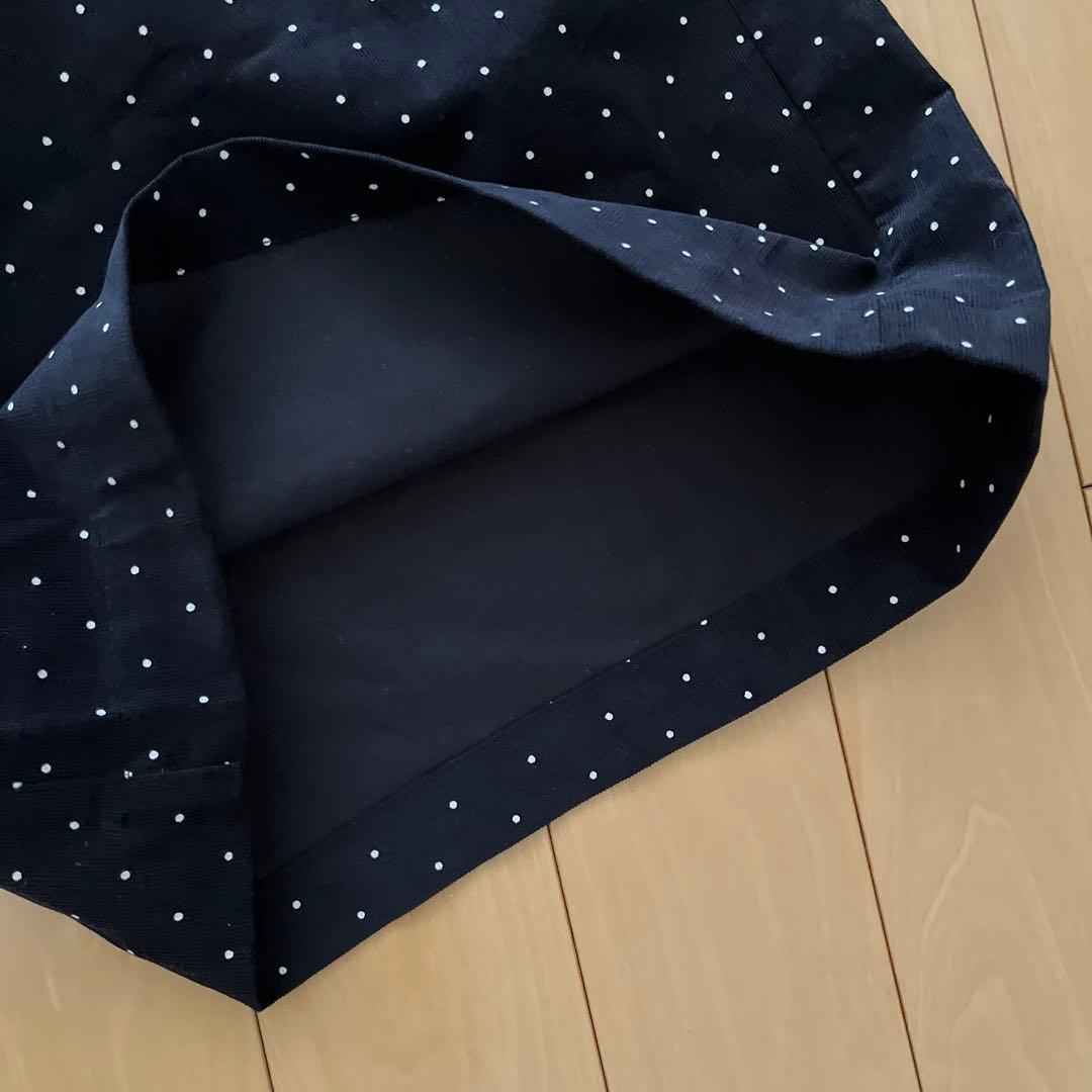 【新品タグ付】　かぐれ　ドットコーデュロイワイドパンツ