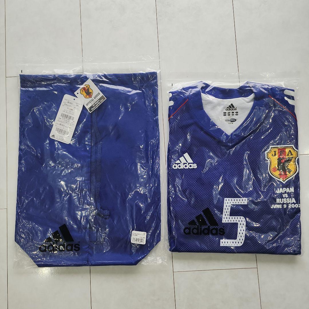 2002日韓W杯 日本代表マッチデイユニフォーム 稲本潤一 5 新品タグ 専用袋