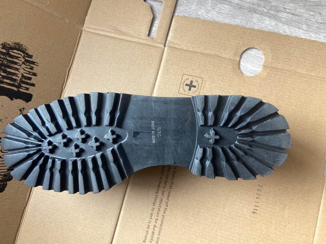 【セール中】purpred パープレッド beak 革 BLACK 24.5cm