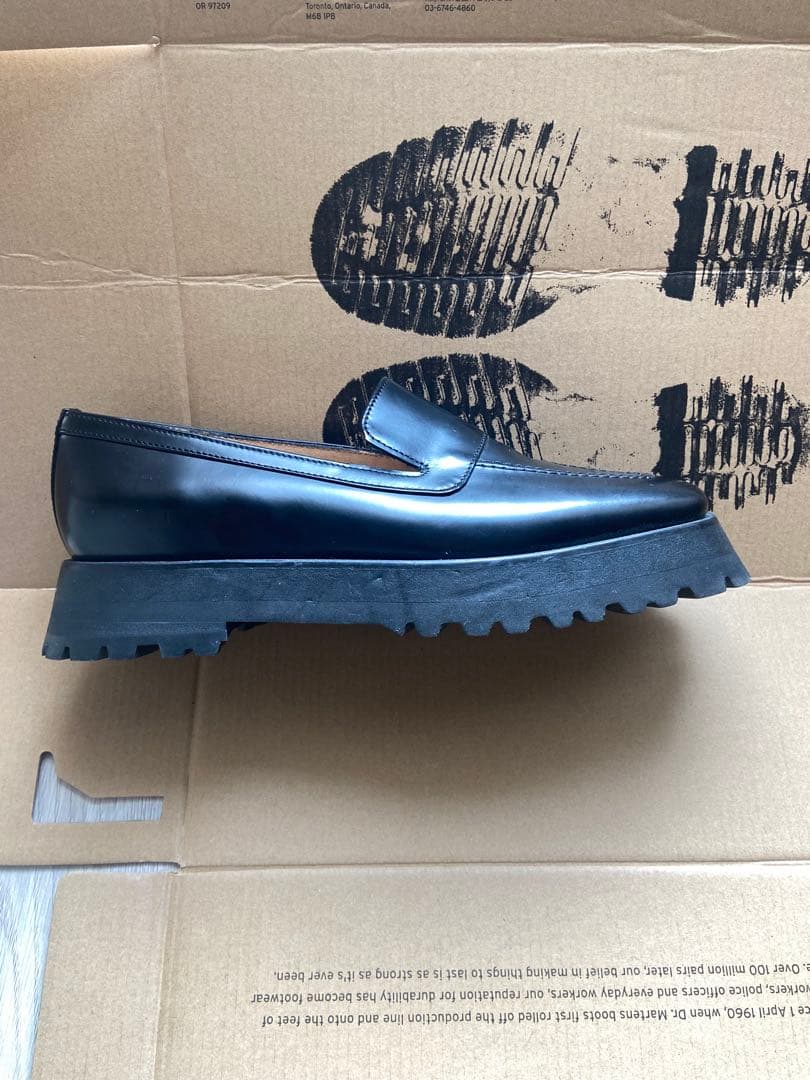 【セール中】purpred パープレッド beak 革 BLACK 24.5cm