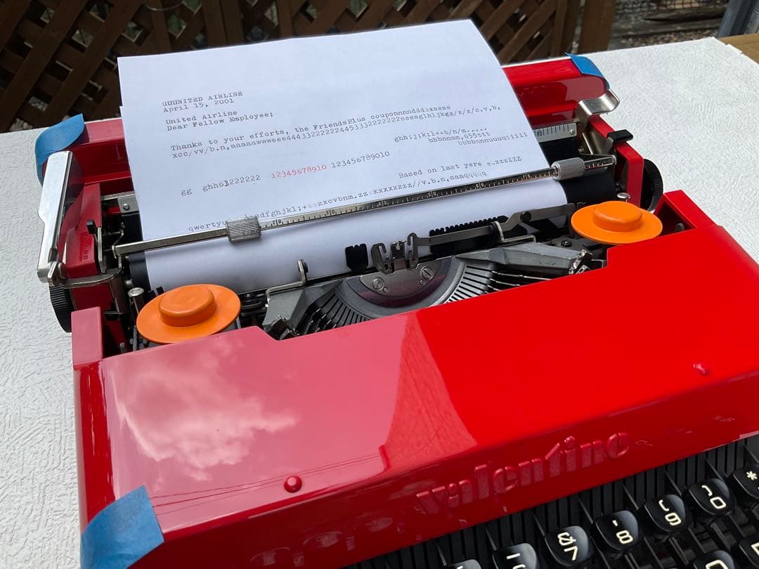 olivetti valentine 整備済　完動品　中古品　超綺麗