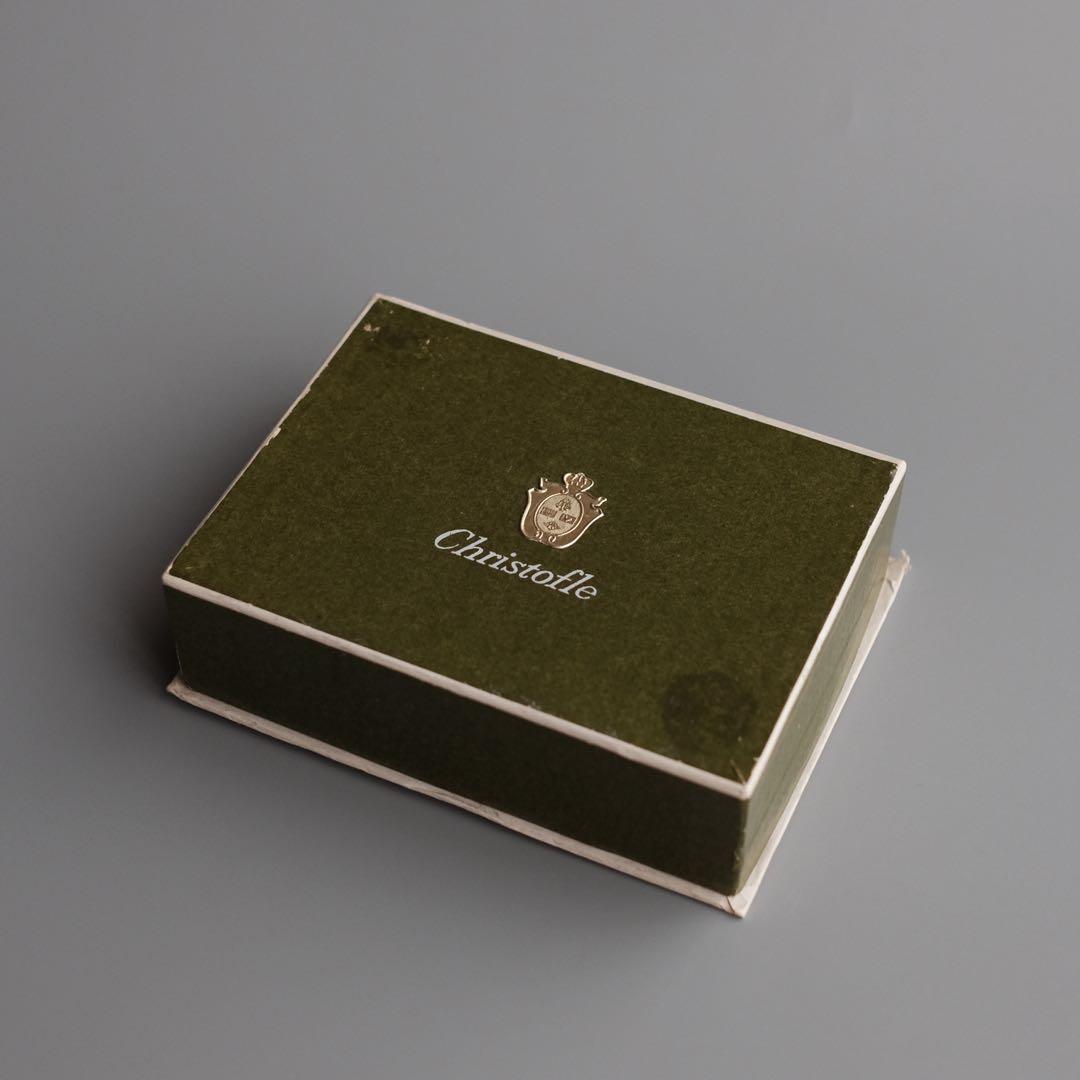 20世紀フランス製のChristofle銀メッキ席札クリップ