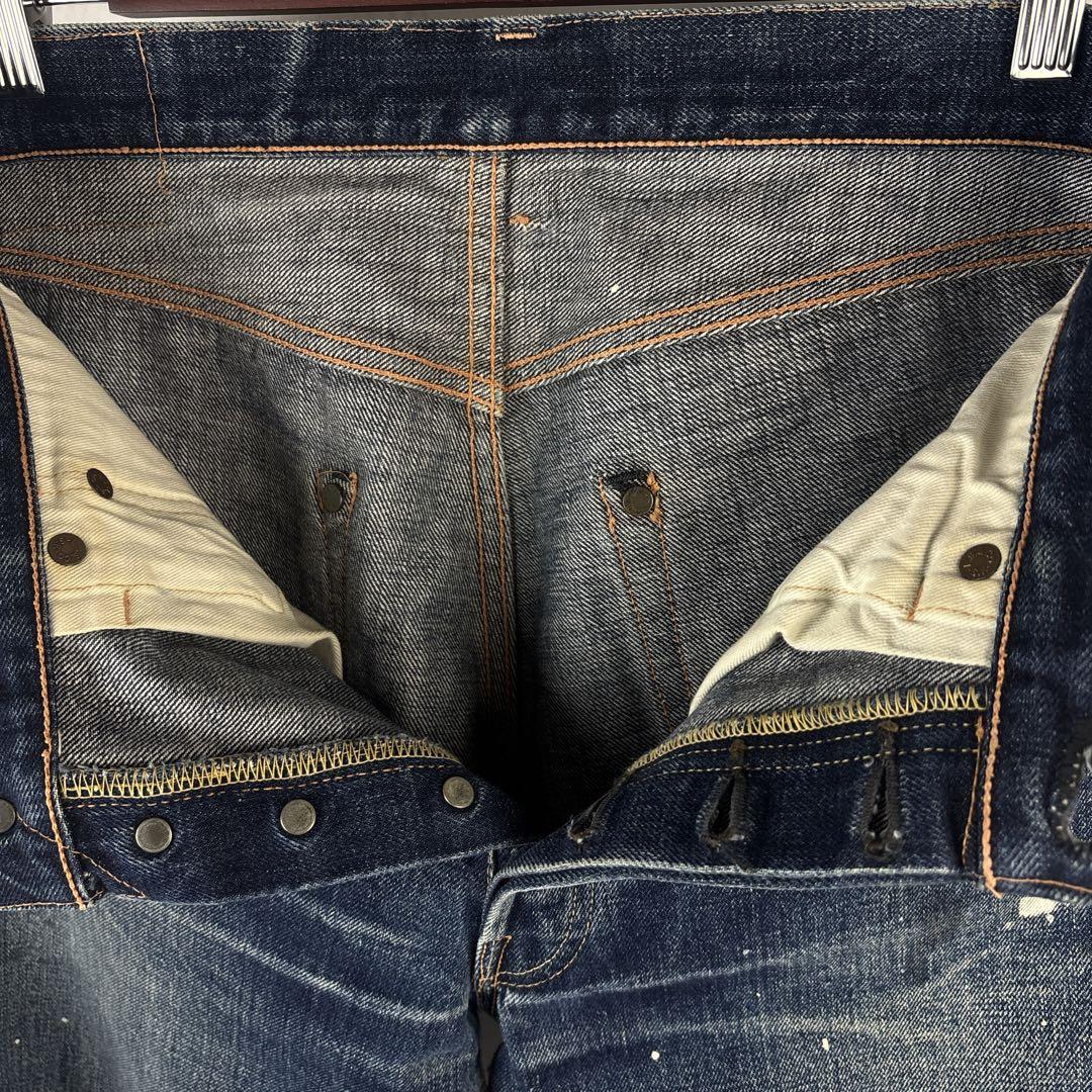 じぇむそん様 希少 Levi's 501xx 復刻 BIGE ペイント 縦落ち - メルカリ