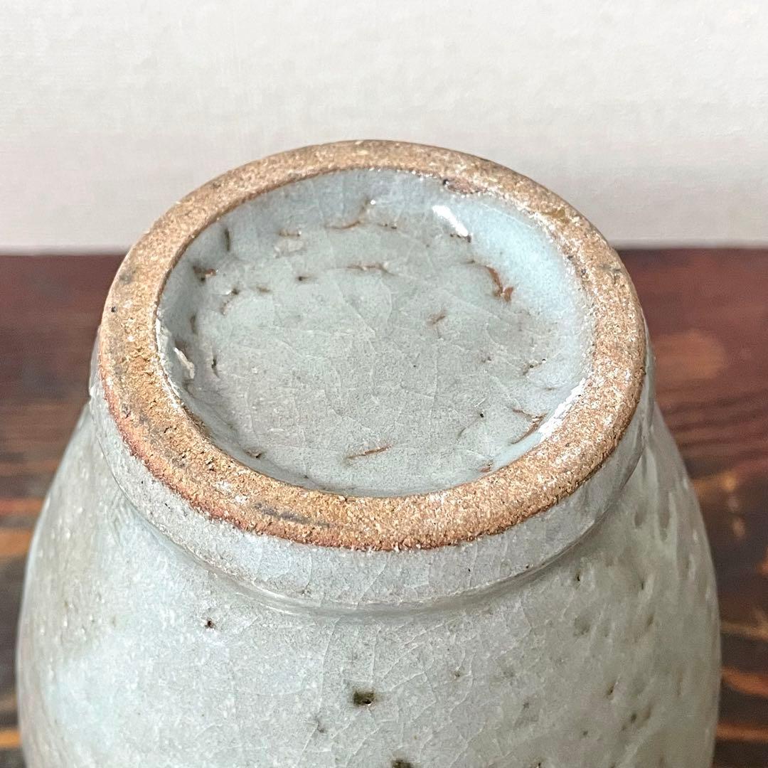 丸田正美 花入 二点まとめ 角瓶 灰釉 花瓶 徳利 黒牟田焼