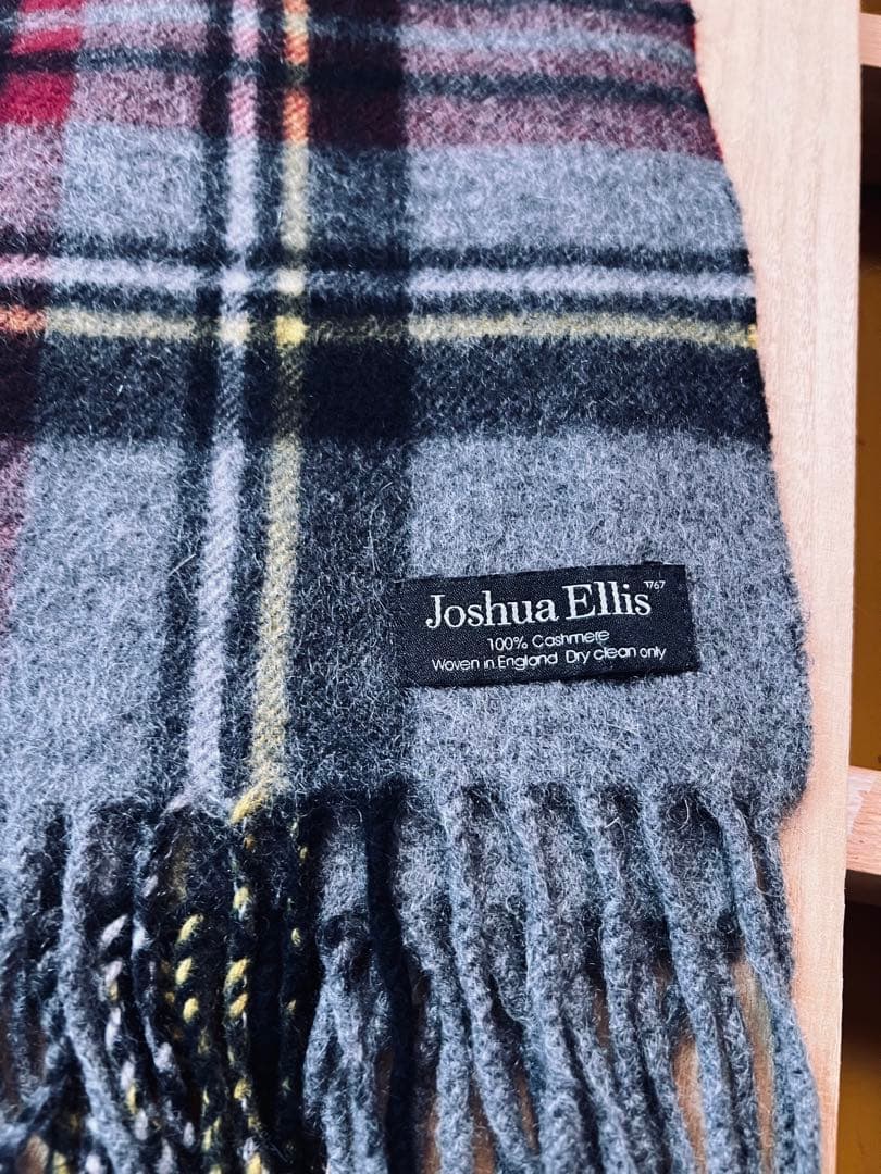 専用です。Joshua Ellis タータンチェック マフラー　カシミヤ100